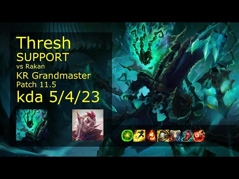 Thresh Support & Jinx vs Rakan & Twitch - KR Grandmaster 5/4/23 Patch 11.5 // [롤] 쓰레쉬 vs 라칸 서폿