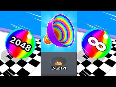2048 | Ball Run 2048 vs Level Up Circles! vs Ball Run Infinity #cutiepie22yt