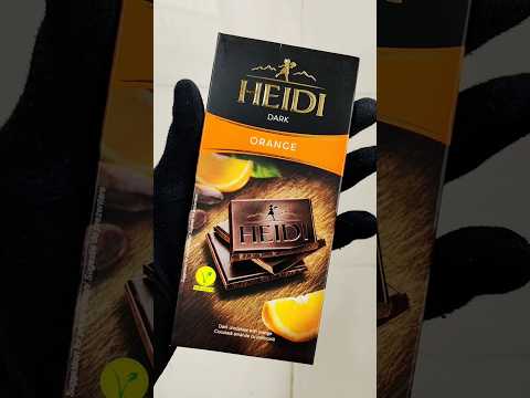 Heidi Dark Orange Chocolate #shorts #sweet #candy #chocolate #youtubeshorts
