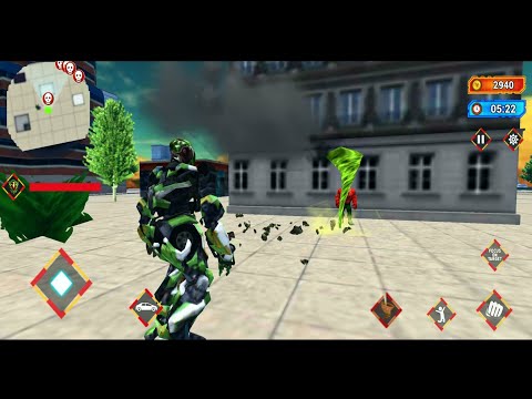Robot Tornado Transform Shooting Games * Android Gameplay FHD 60fps