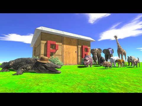 Mammals Neighbors Attack Mr. Purussaurus - Animal Revolt Battle Simulator