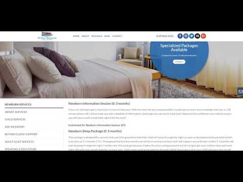 Bed Time Beginnings - SlyFox Web Design & Marketing - Web Design Project