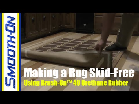 הכנת שטיח נגד החלקה בעזרת פוליאוריטן גמיש להברשה BRUSHO ON 40 