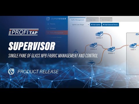 Profitap Supervisor: Single pane of glass NPB fabric management and control