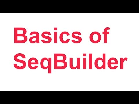 Tutorial 3: Basics of SeqBuilder