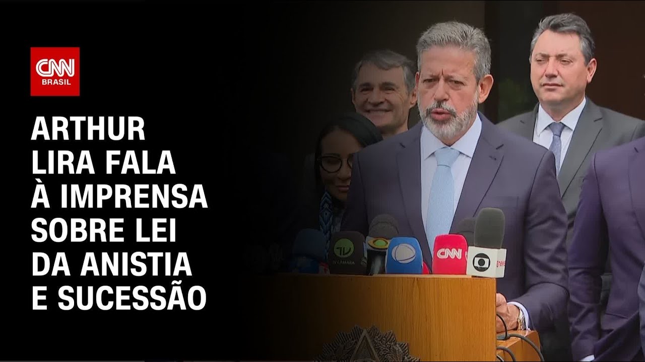 Arthur Lira fala à imprensa sobre lei da anistia e sucessão | LIVE CNN
