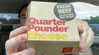 McDonald’s Quarter Pounder with Cheese FIRST TIME in awhile