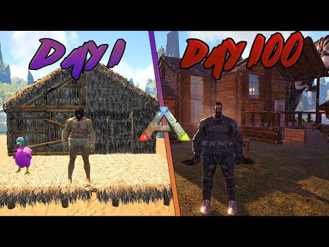 I Played 100 Days of Ark Survival Evolved... Here's What Happened