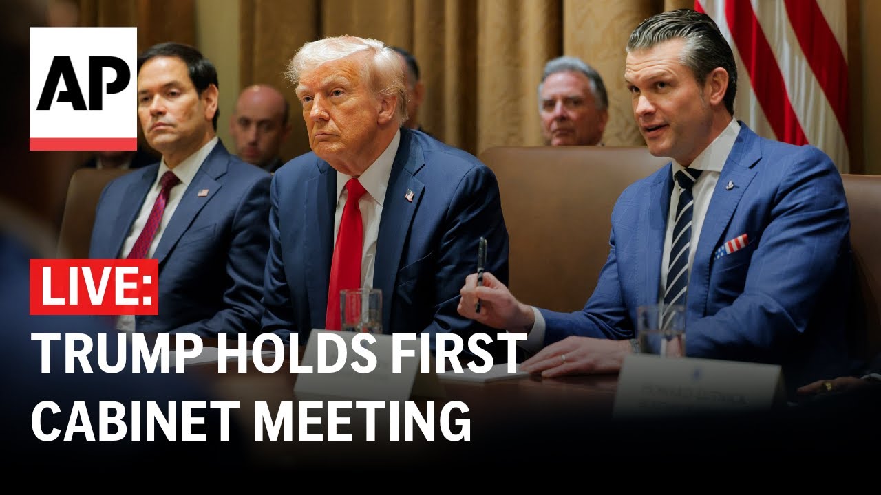 LIVE: Trump holds first Cabinet meeting with Elon Musk in attendance