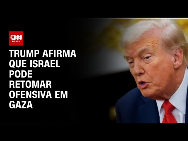 Israel pode retomar combate em Gaza se Hamas descumprir acordo, diz Trump | CNN NOVO DIA