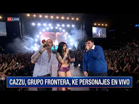 RIENDO PARA NO LLORAR - Cazzu, Ke Personajes, Grupo Frontera (En Vivo) (Versión Cumbia)