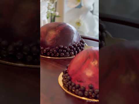 Indulge in our handcrafted chocolate mousse domes —#moussecake