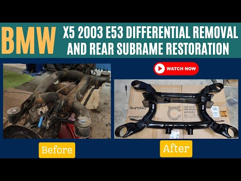 BMW X5 2002 E53 Differential Removal and Rear Subframe Restoration