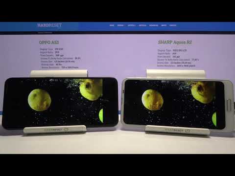 Display Comparison between OPPO A53 2020 & SHARP Aquos R2 | Screen TEST