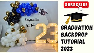 Graduation Balloon Garland 2023 | Graduation backdrop | Diy |Party King Kuwait