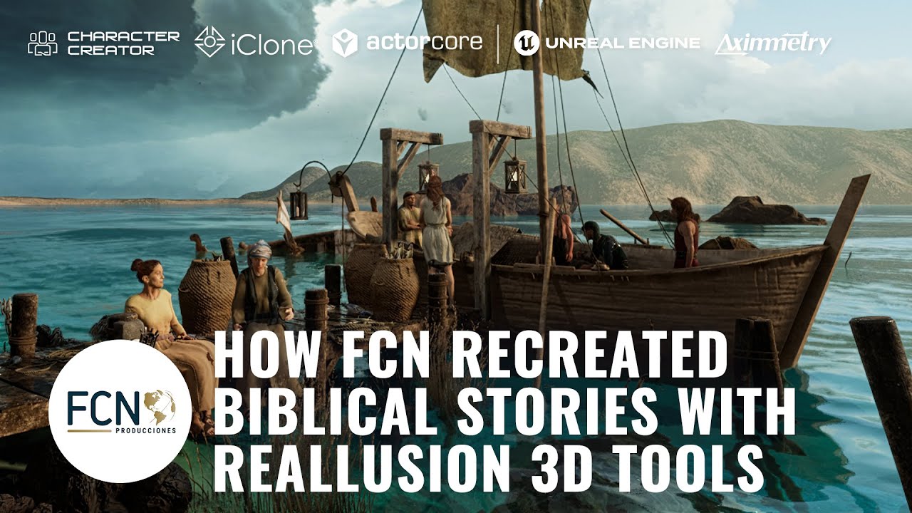 How FCN Recreated Biblical Stories with Reallusion 3D Tools | Character Creator, iClone, ActorCore - YouTube