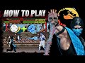 How To Play SUB ZERO Tutorial Mortal Kombat 1992 SNES Arcade Genesis