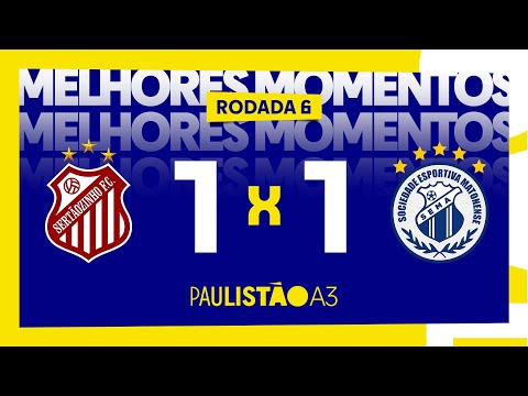 Melhores momentos de Sertãozinho 1 x 1 Matonense - 6ª rodada do Paulistão A3