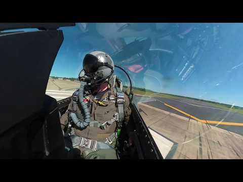 Quick Climb/Unrestricted Takeoff - "Rain" and Indy Car Driver Conor Daly take the F-16 for a spin