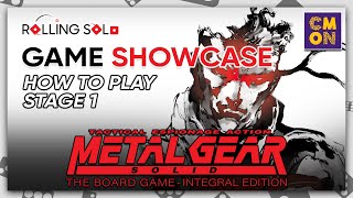 Metal Gear Solid: The Board Game | Solo Playthrough | How To Play | Stage 1