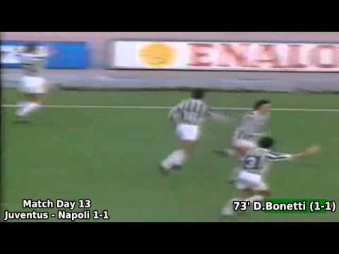 Serie A 1989-1990, day 13: Juventus - Napoli 1-1 (D.Bonetti goal)