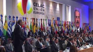 Danilo Medina, CELAC-UE. Discurso