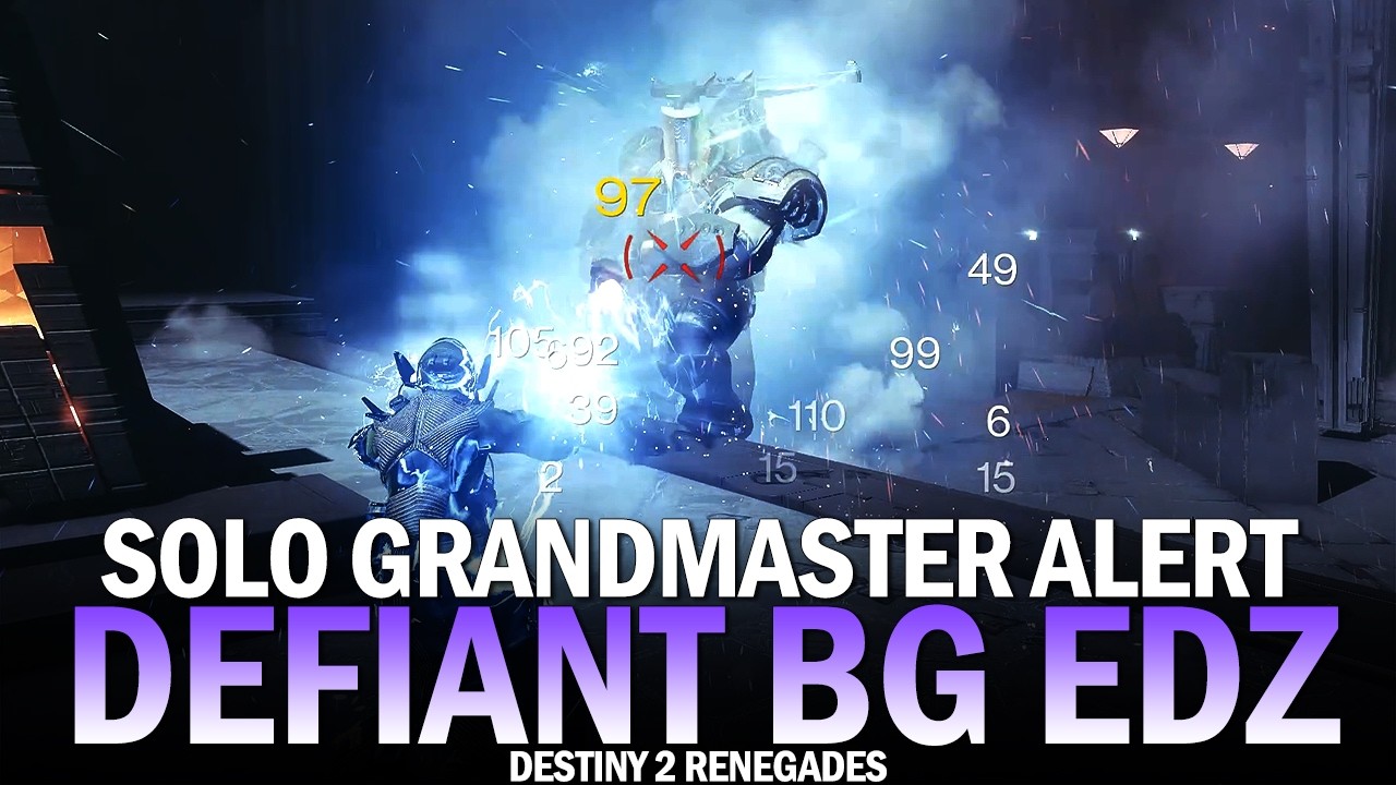 Solo GM Alert Defiant Battleground EDZ [Destiny 2 Renegades]