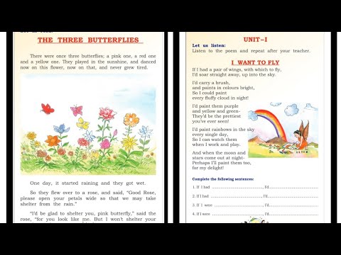 I want to Fly & the three butterflies - 2 4th standard