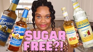 I Tried A Ton Of Sugar Free Syrups! A Sugar Free Coffee Syrup Review! Monin, Torani, & More!