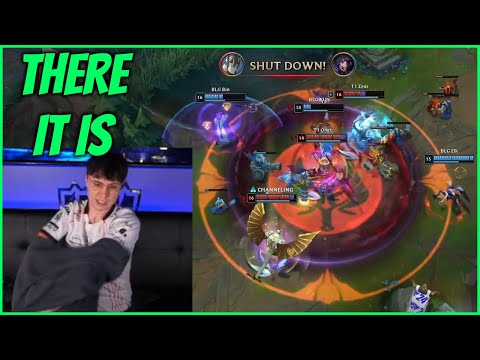 Caedrel Rips Suit Off After T1 Team Fight Win