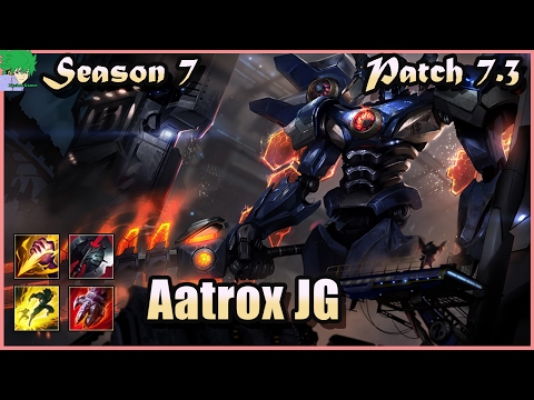 Aatrox vs Lee Sin Jungle Season 7 Patch 7.3 - Gameplay