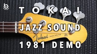 Video thumbnail for TOKAI JAZZ SOUND BASS DEMO 1981 BLACK by Bassklasse