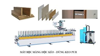 HOLZTEK. Máy Dán Bọc cạnh 4 mặt sản phẩm gỗ công nghiệp thay Sơn