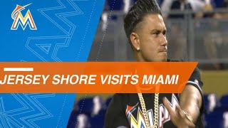 DJ Pauly D throws out first pitch in Miami