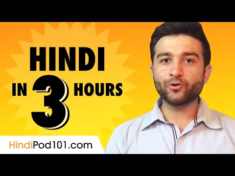 Learn Hindi in 3 Hours: Basics of Hindi Speaking for Beginners