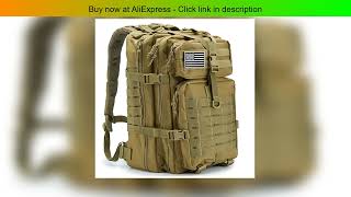 Download the video "50L Man Tactical Backpacks Traveling Bags Outdoor 3P School Pack EDC Molle Pack For Trekking Huntin"