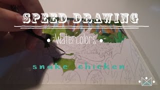 Speed Drawing // Snake Chicken