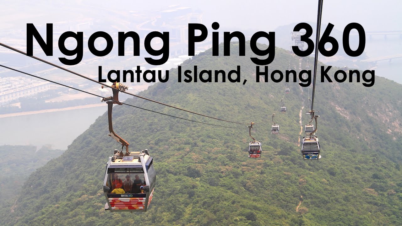 Watch the scenic ride on Ngong Ping 360 Cable Car over Hong Kong’s hills