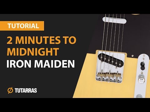 How to play 2 minutes to Midnight -  Iron Maiden - COMPLETE GUITAR LESSON