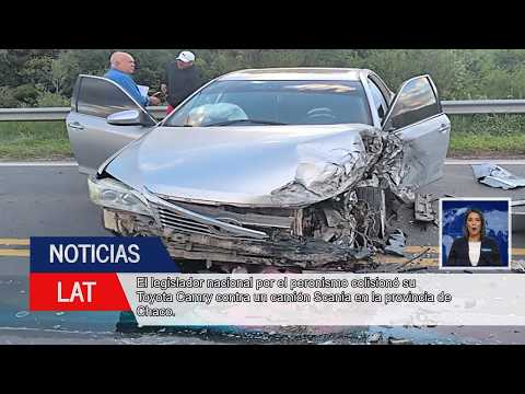 Escándalo por auto del diputado Aldo Leiva tras fuerte accidente en Chaco
