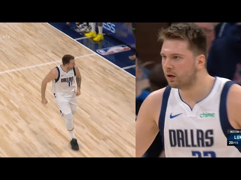 Luka Doncic goes CRAZY in 1st quarter scoring 20pts and trash talks everyone vs Wolves