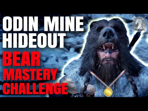 Odin Mine Hideout Bear Mastery Challenge - How to get Gold Medal (Assassin's Creed Valhalla)