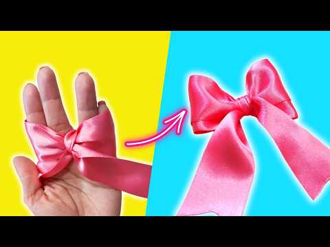 🎀 How to Make a Double Bow with Your Fingers – Easy DIY for Gift Wrapping or Surprise Breakfast