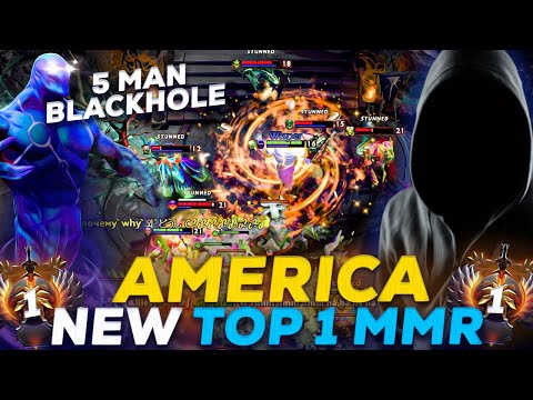 NEW TOP 1 MMR IN THE WORLD - 5 Man Black Hole Dota 2