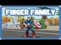 Disney Marvel Avengers Captain America In ToonTown Finger Family Daddy Finger Nursery Rhymes