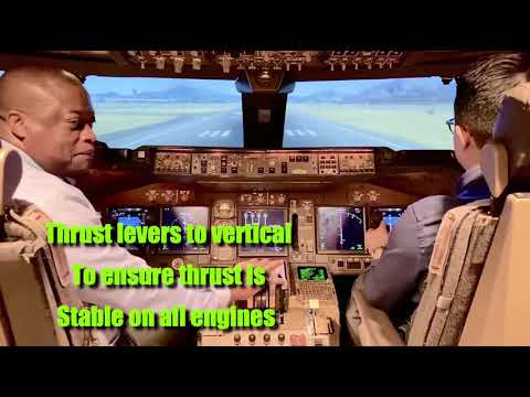 B747-400 Takeoff sequence