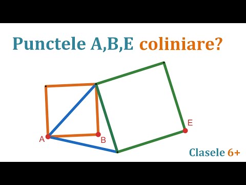 Problema de coliniaritate (clasele 6,7,8...)