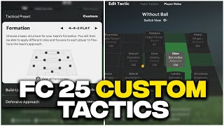 FC 25 Custom Tactics Explained... FC IQ Made Things INTERESTING!