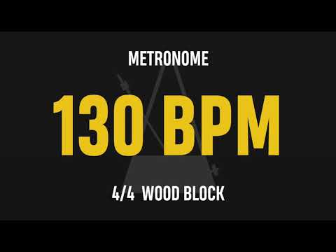 130 BPM 4/4 - Best Metronome (Sound : Wood block)