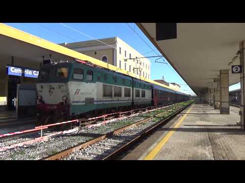 E656.294 sull' ICN 1955 Roma Termini - Siracusa, in partenza da Catania Centrale